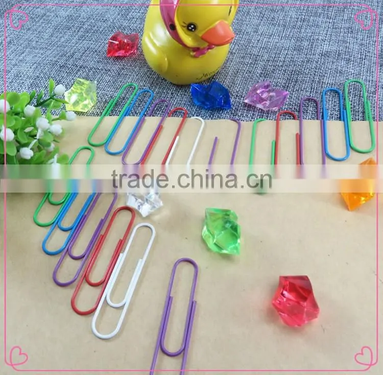Quality decorative colorful metal round giant 80mm paper clips