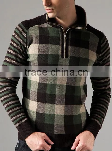 Factory men's latest design wool knit