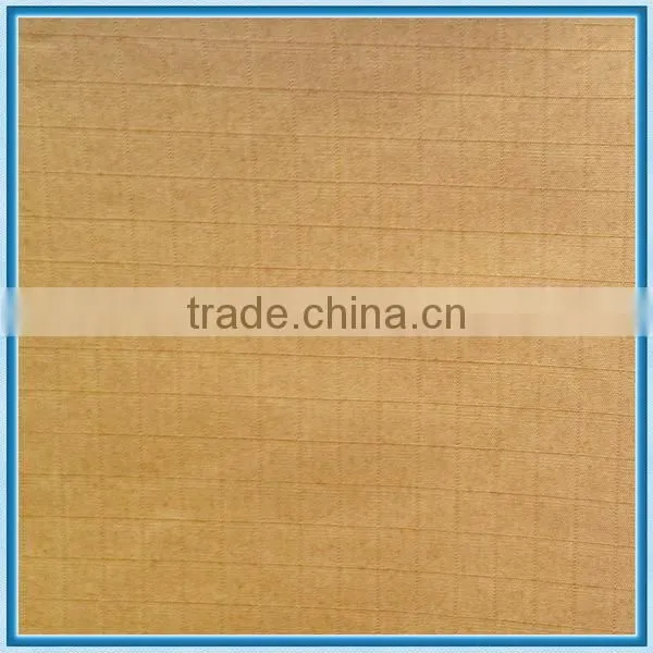 100% cotton fabric/jaquard fabric/brown check design/ bulk buy from China
