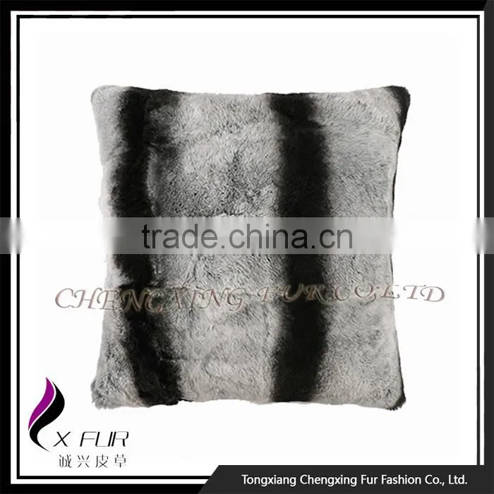 CX-D-103 Excellent Decorative Rex Rabbit Fur Cushion Covers