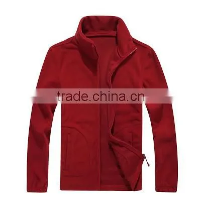 Custom brand design full zipper micropolar sweatshirt