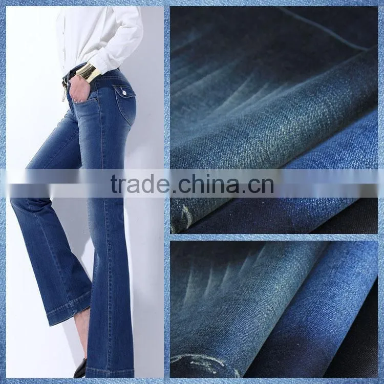 100% Cotton breathable slun denim jeans fabric