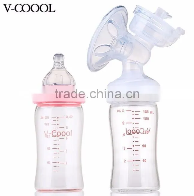 breastmilk storage bottle/fresh milk glass bottles/glass milk storage bottle