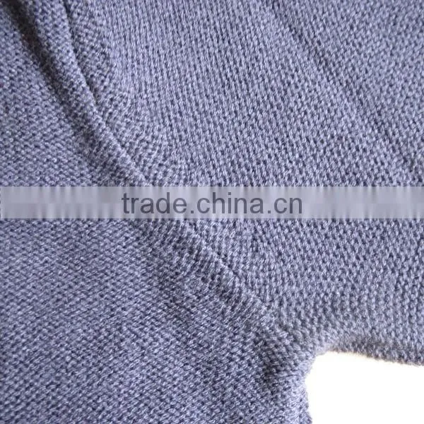 The ocean blue round neck jacquard design pullover casual men knitted sweater men
