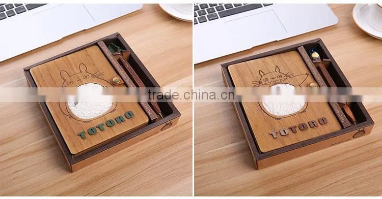 My Neighbor Totoro Cute Cartoon Wooden Anime Notebook Design B