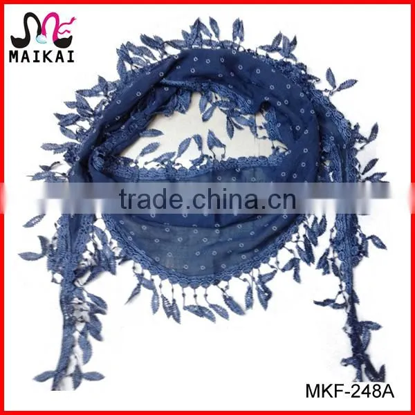 Elegant women's high fashion beautiful lace yiwu scarf