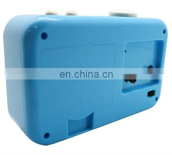 recordable alarm clock voice recorder with colorful alarm clock design