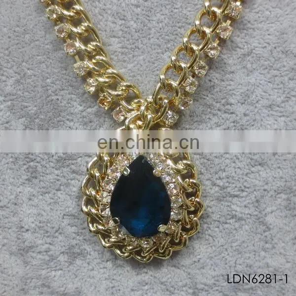 Hot selling meaning love wishing bone gold plated pendant necklace jewelry