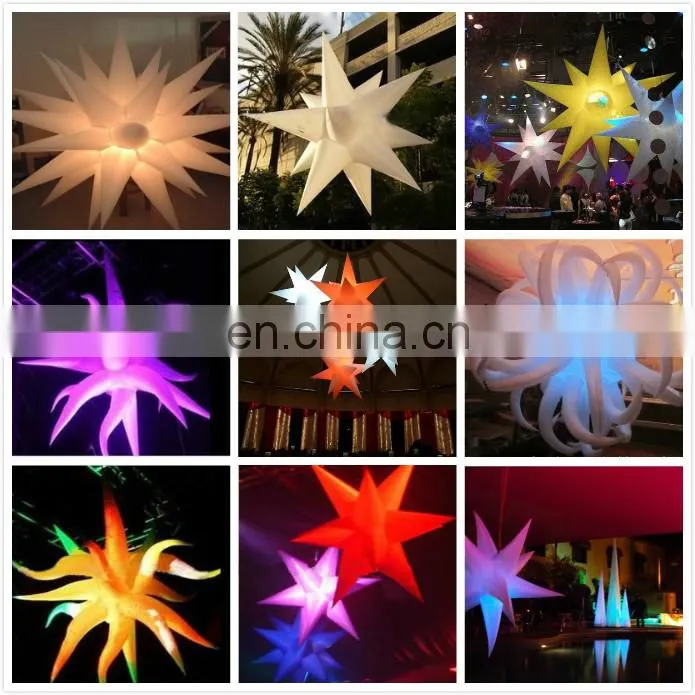 cheap advertising inflatable LED light star for party decoration