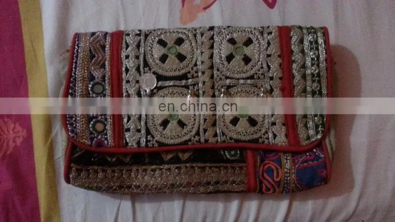 Stunning Coin leather Rabbari work Banjara Clutch bag#gypsy#bohofashion#bohochic#suede