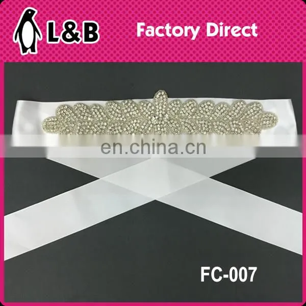 custom rhinestone belts crystal beaded wedding belt