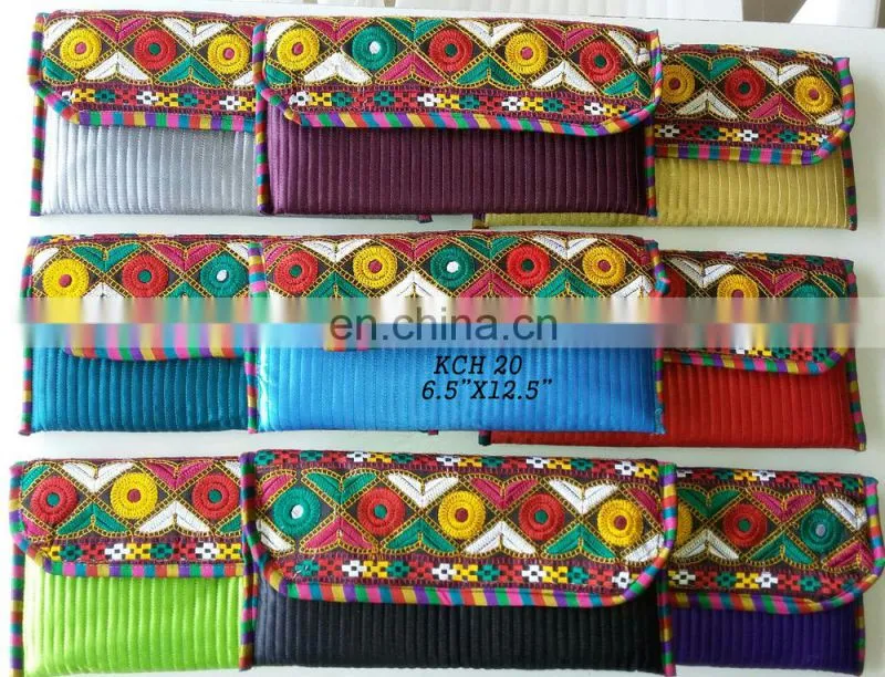 2015 Traditional Gujarati Vintage Banjara Clutch-Wholesale hand embroidered vintage bags -Banjara Handmade Ethnic Clutch.