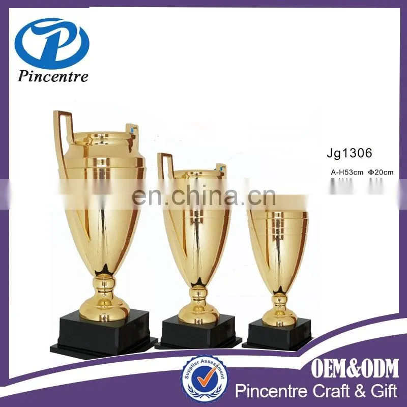 wholesale custom electroplating soccer awards metal football sport trophy made in china