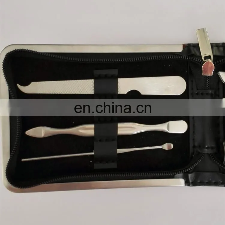 Factory Outlet High Grade Manicure Scissors set Stainless Steel silver polished Nail Clippers