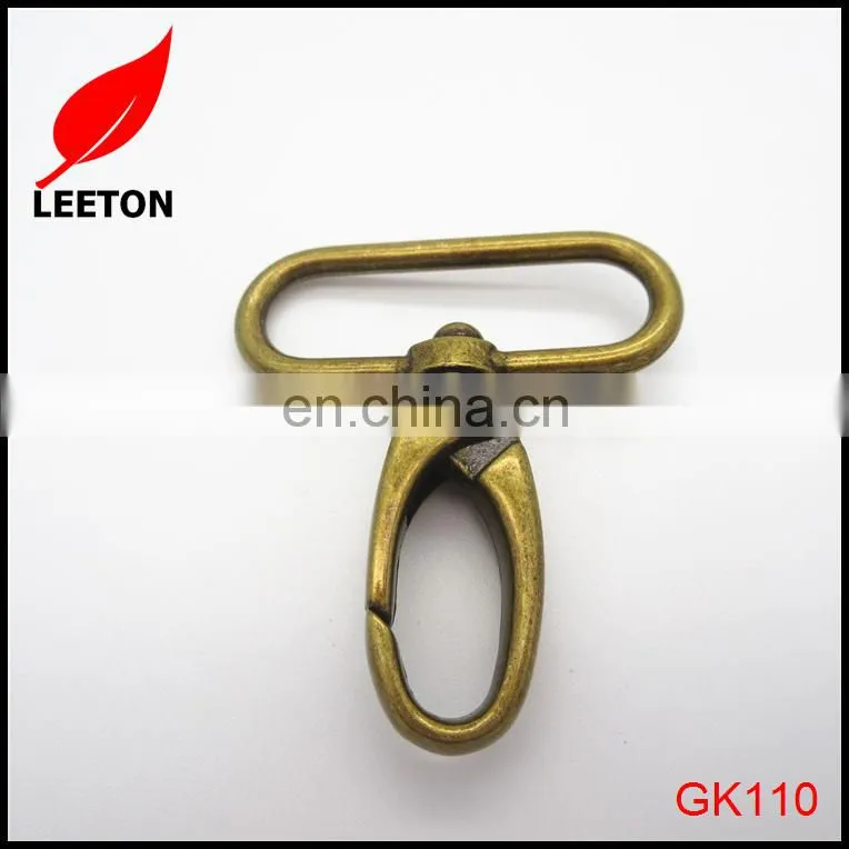 Zinc alloy 38mm anti-brass swivel snap hook for bag