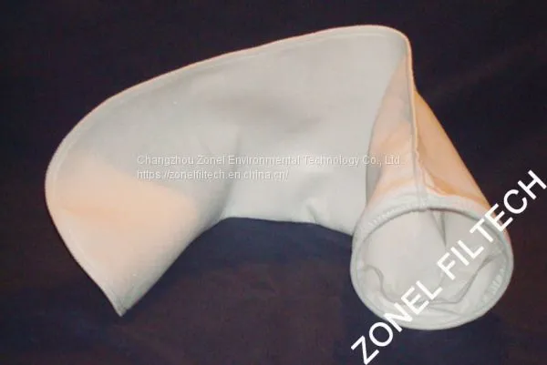 micron rated filter bag sewing steel ring