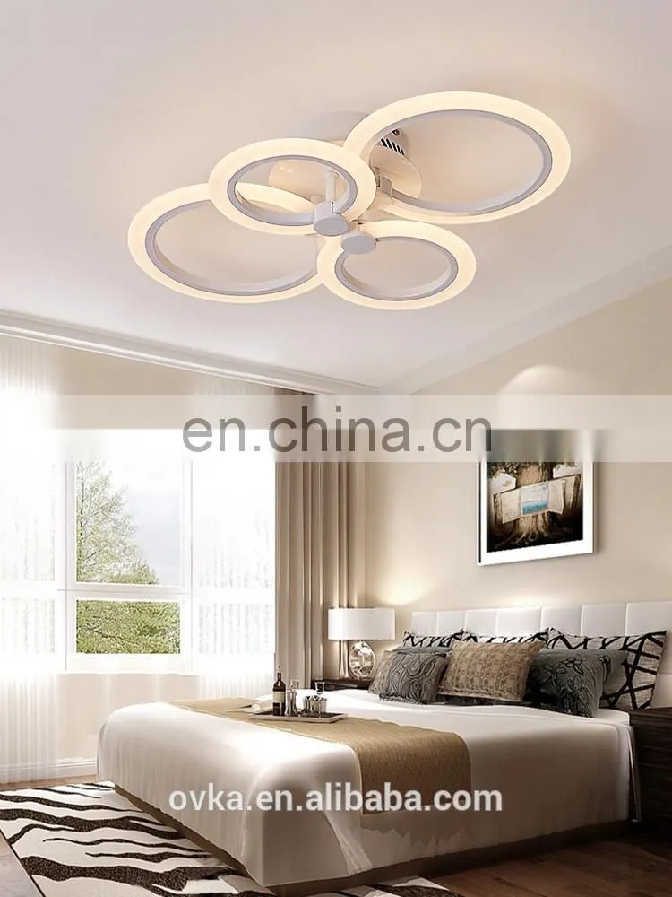 Creative simple ring acrylic led ceiling light for bedroom living room lamp