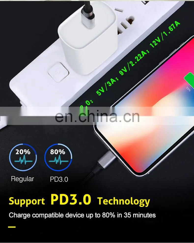 2020 New Product Pd Charger Amazon Top Seller Shenzhen Wholesale Power Banks Mobile Phone Adapters For Iphone 12 20W Pd Charger