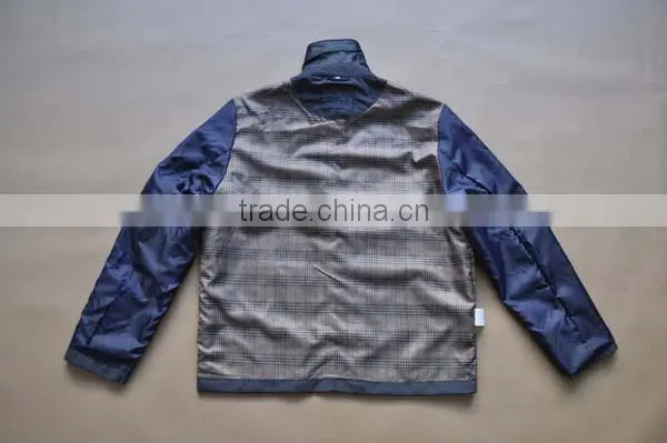 Garment factory plain mens windbreaker jacket