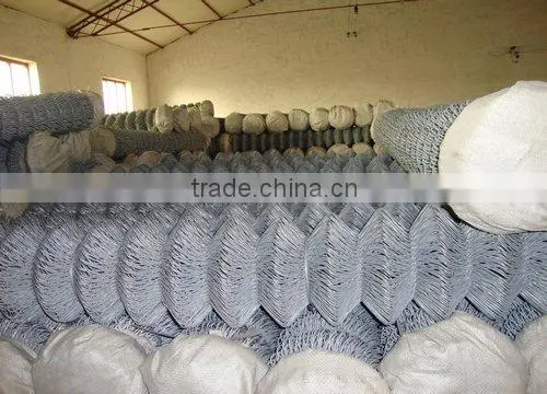 galvanized and PVC coated chain link fence
