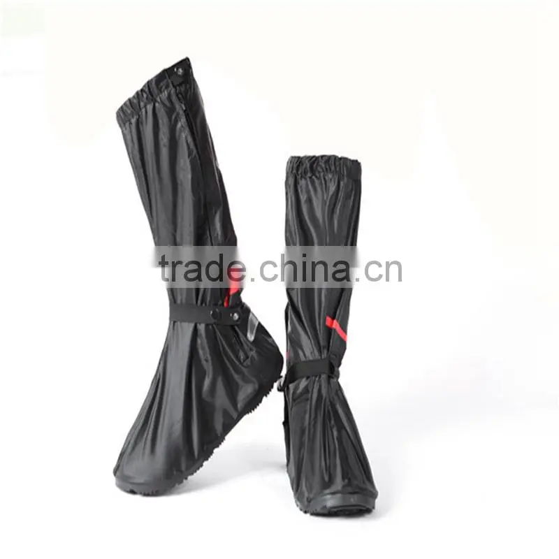 Hot sale PVC Outsole Material and low Upper Material black rain shoe cover