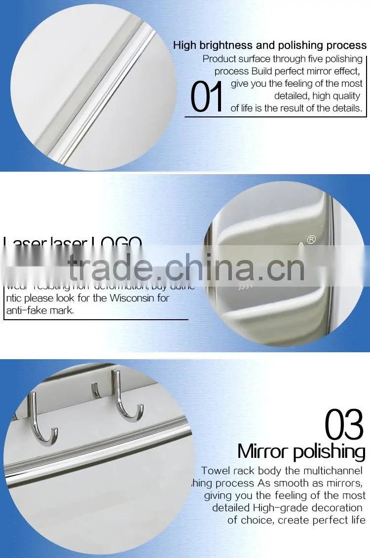 Wesda good quality Bathroom Towel rack With Hooks134
