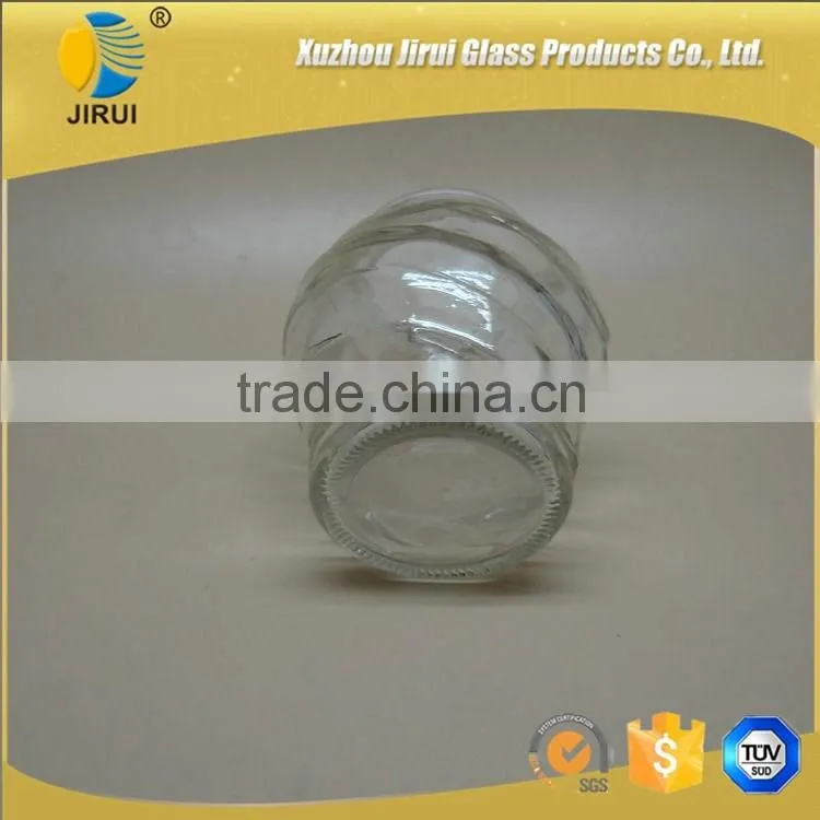 200ml Attractive Knight Shape Clear Glass Food Jar