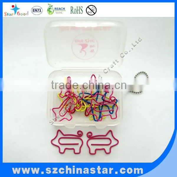 PP box packing creative OEM shapes paper clips