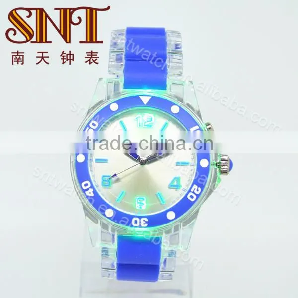 Plastic watch with various color with EL backlight on sale