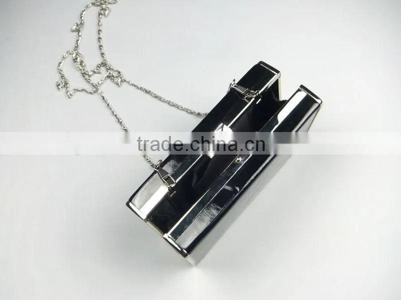 New fashion !Wholesales European style minaudiere clutch box with chian handle
