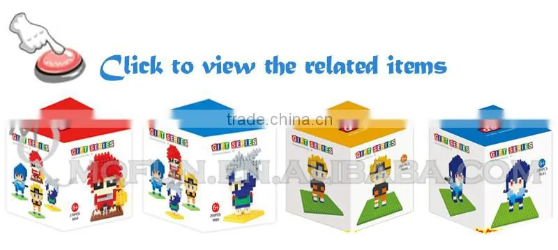 Mini Qute LINKGO Kawaii 5 styles cartoon South Park block diamond plastic building block boys educational toy