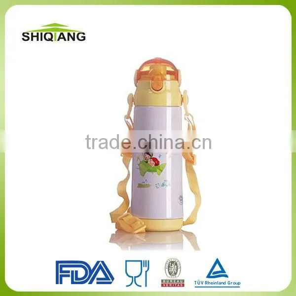 Children straps thermos bottle with various spray painting,BL-1043