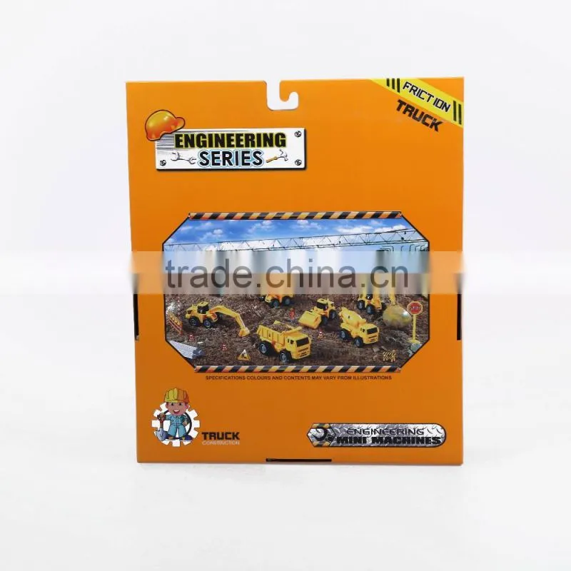6 In 1 Mini Construction Trucks Playset