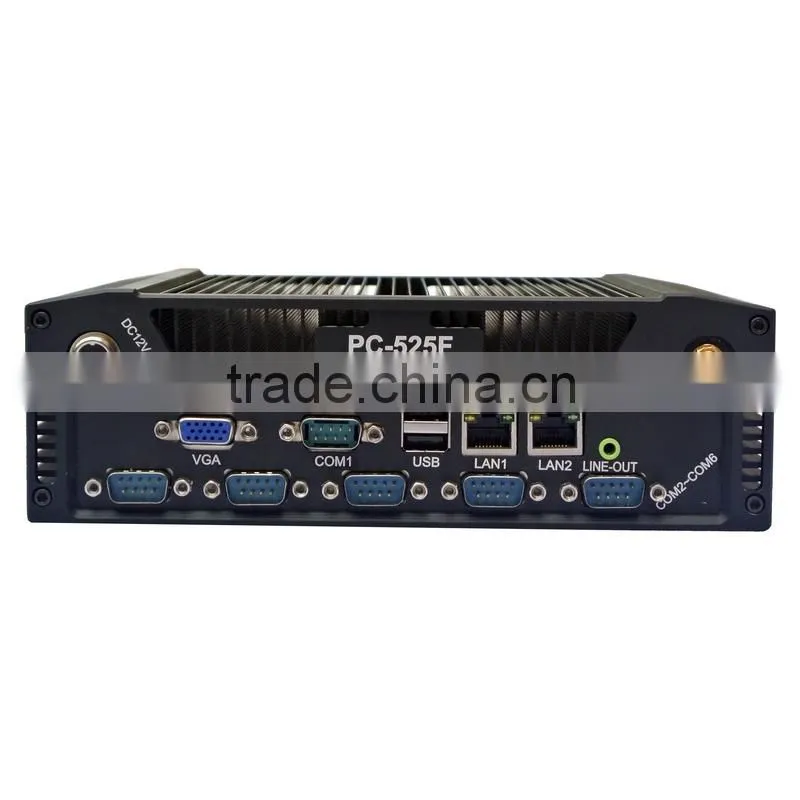 Fanless Mini Industrial PC/Embedded industrial computer box/Fanless box pc with VGA
