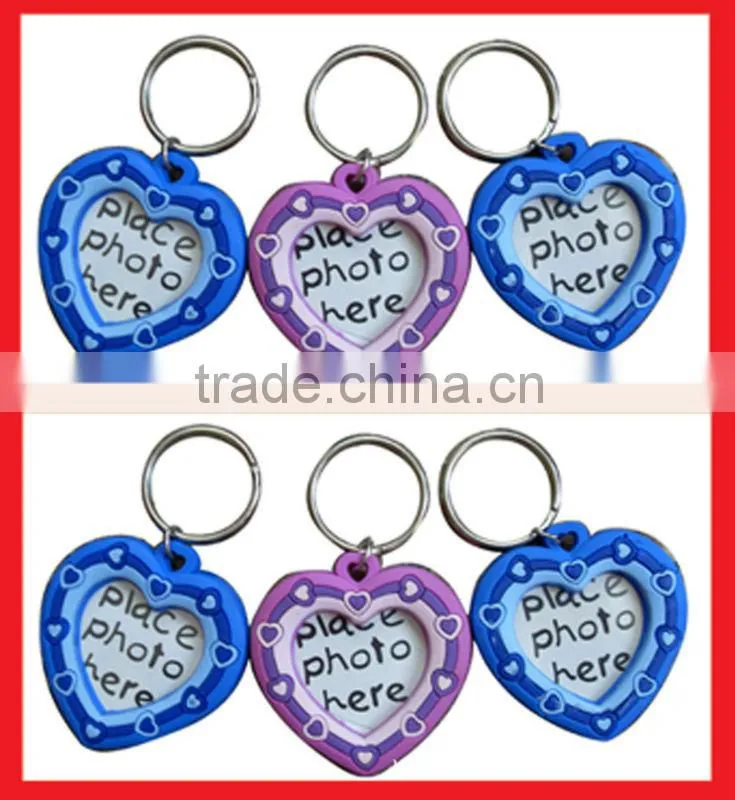 3D cartoon soft PVC keychain for kid gifts, OEM PVC key rings