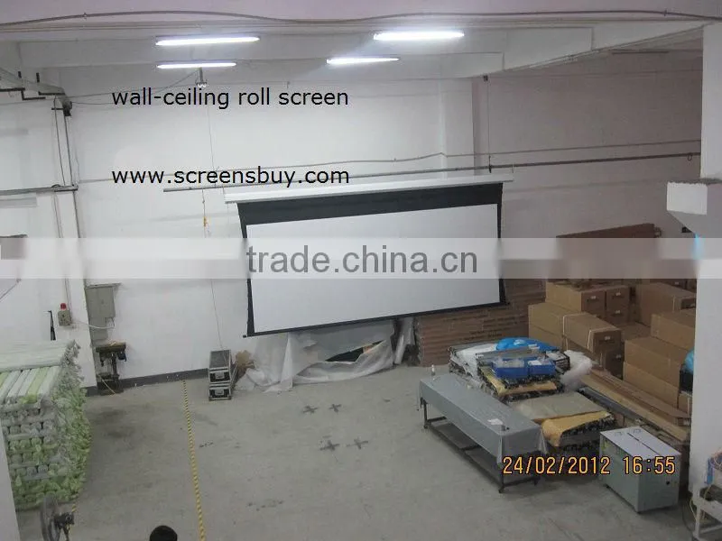 wall-ceiling roll screen