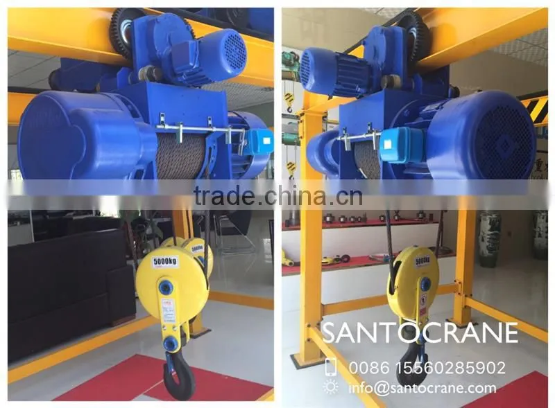 Light Duty Design 0.25T Mini Electric Wire Rope Hoist