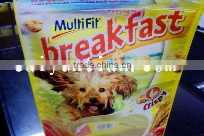 Pet food packaging pouch with cute printing