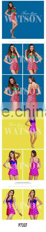 ladies swimming dress printing