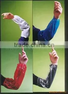 machine made Disposable Plastic PE sleeve cover oversleeves 16" 18"