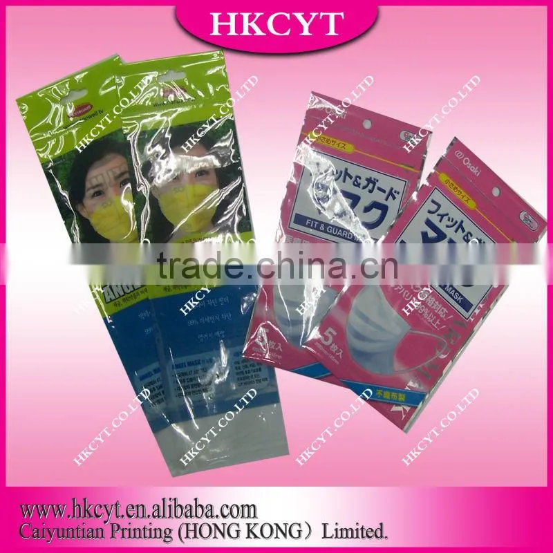 Daily product plastic foil packing bag with zipper