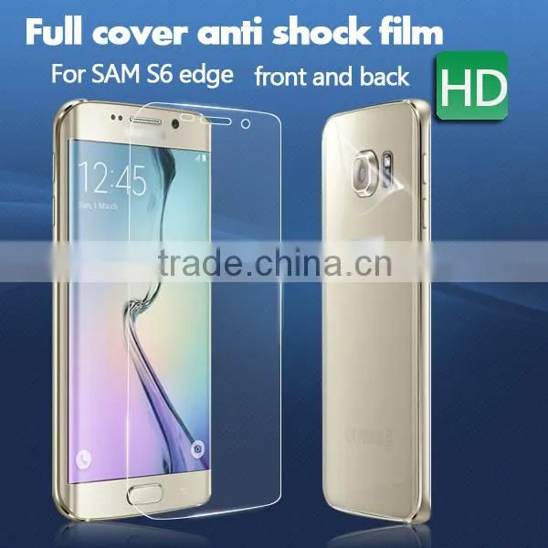 Clear back protective film for Samsung galaxy grand prime anti slip screen protector