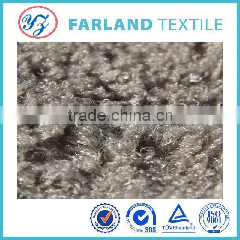 Crimp fleece Ladies apparel fabrics 100 knitting polyester fabric