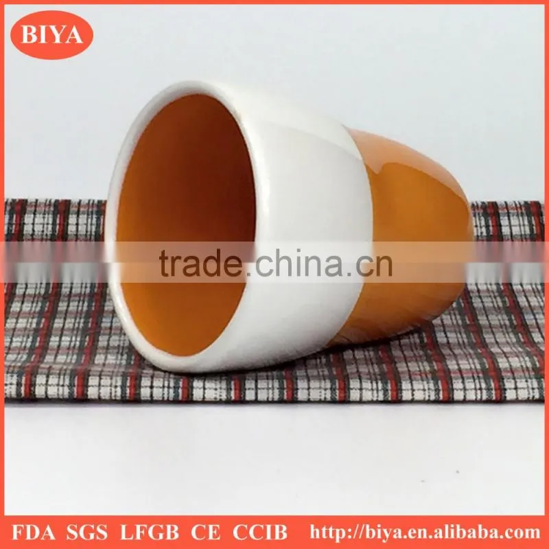 personalized stoneware mug wholesale single wall cup ceramic coffee cup with colorful