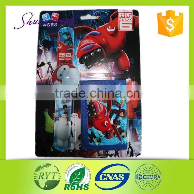 2015Hot selling led bracelet and wallet suit for promotion gift