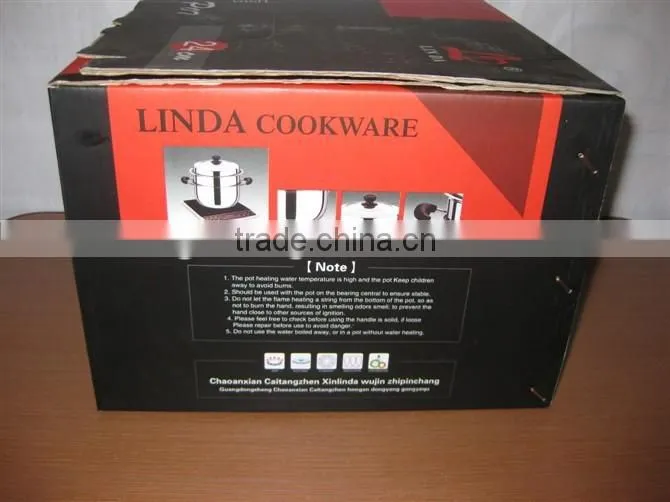 Stainless steel pot with steamer for india market