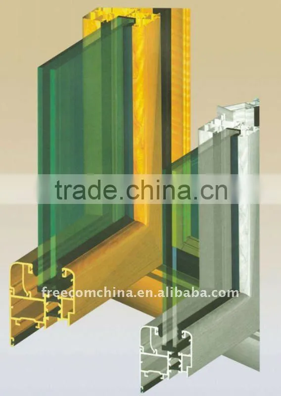 Different Colors Wood Grain Aluminium Profile for Windows and door