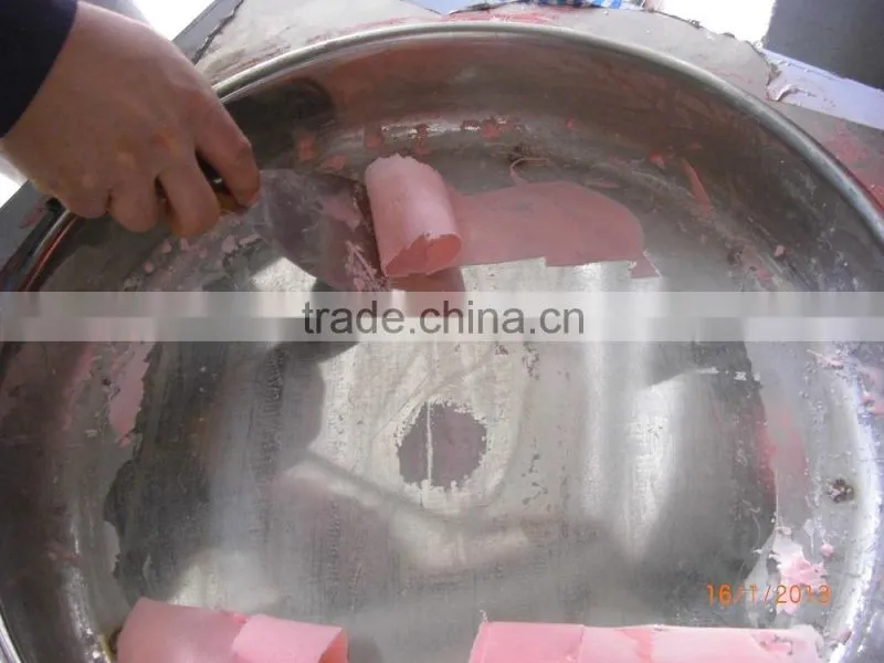 Hot Sale roll fry ice cream machine , fry ice cream roll machine, stir fry ice cream machine(ZQR500)