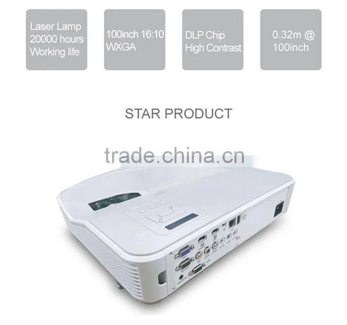 GAOKE Wifi bluetooth usb hdmi all in one with pc built-in 3d interactive computer overhead projector with speaker for school