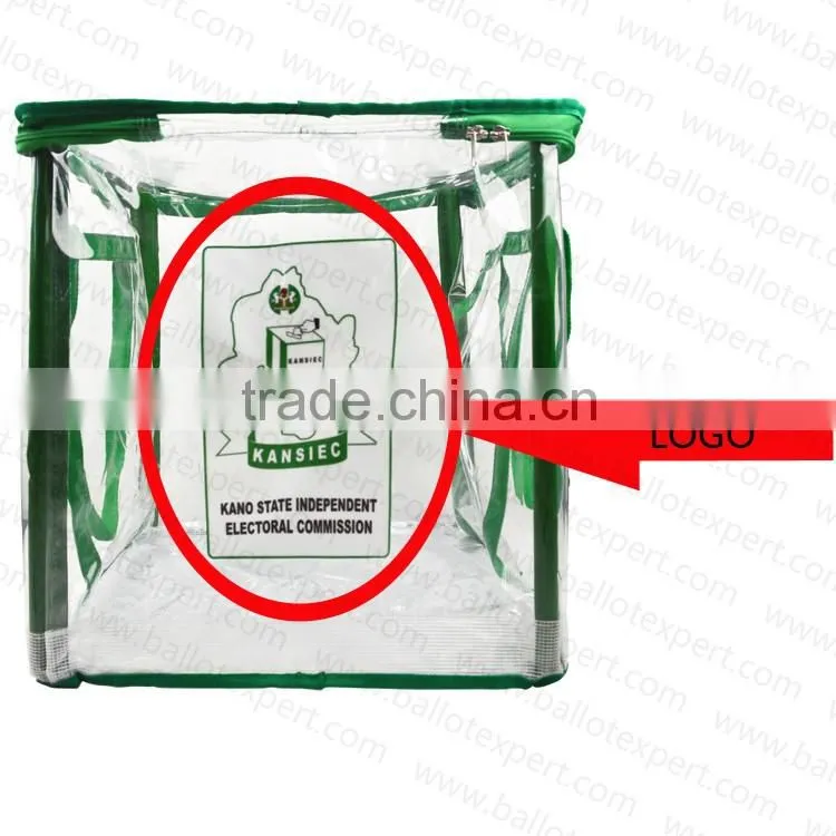 Best designer transparent pvc election voting bag